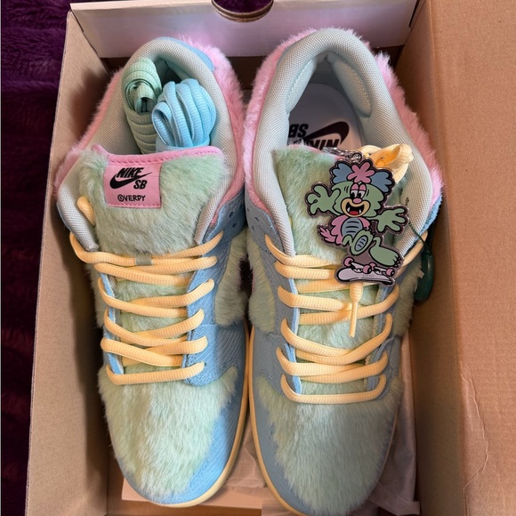 Nike SB Furry Blue and Yellow Sneakers